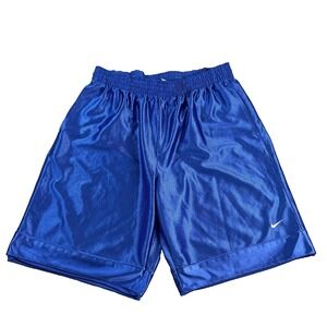 Vtg Rare Nike Dazzle Money Basketball Shorts Royal Blue White Swoosh Sz XL Lined
